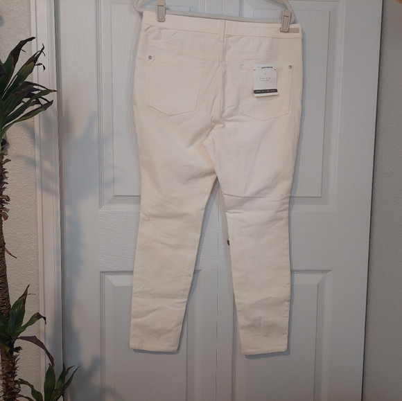 Pilcro and the Letterpress high rise skinny corduroy cream women's size … - Picture 3 of 7